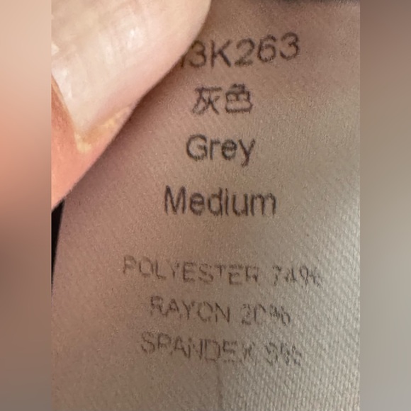 Men’s 38-40 Grey Stretch Two-Button Blazer Sport Coat — Poly/Rayon/Spandex NEW - Picture 5 of 7